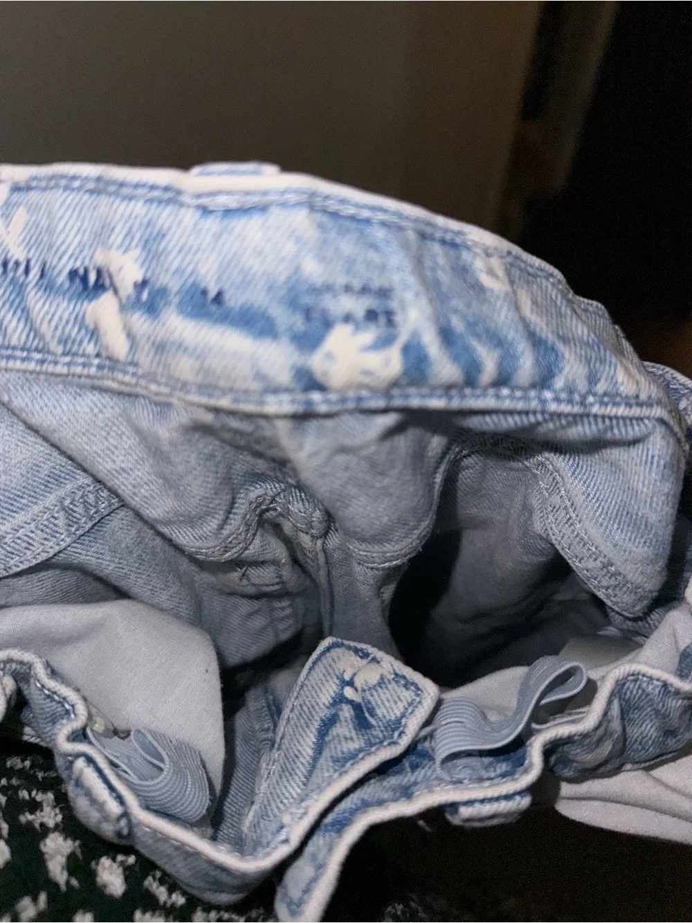 Old Navy Light Blue Floral Print Kids Jeans